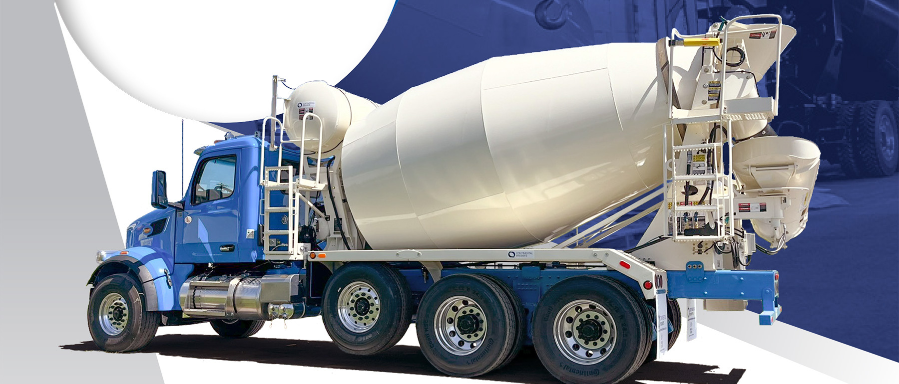 Continental ready-mix mixer on route