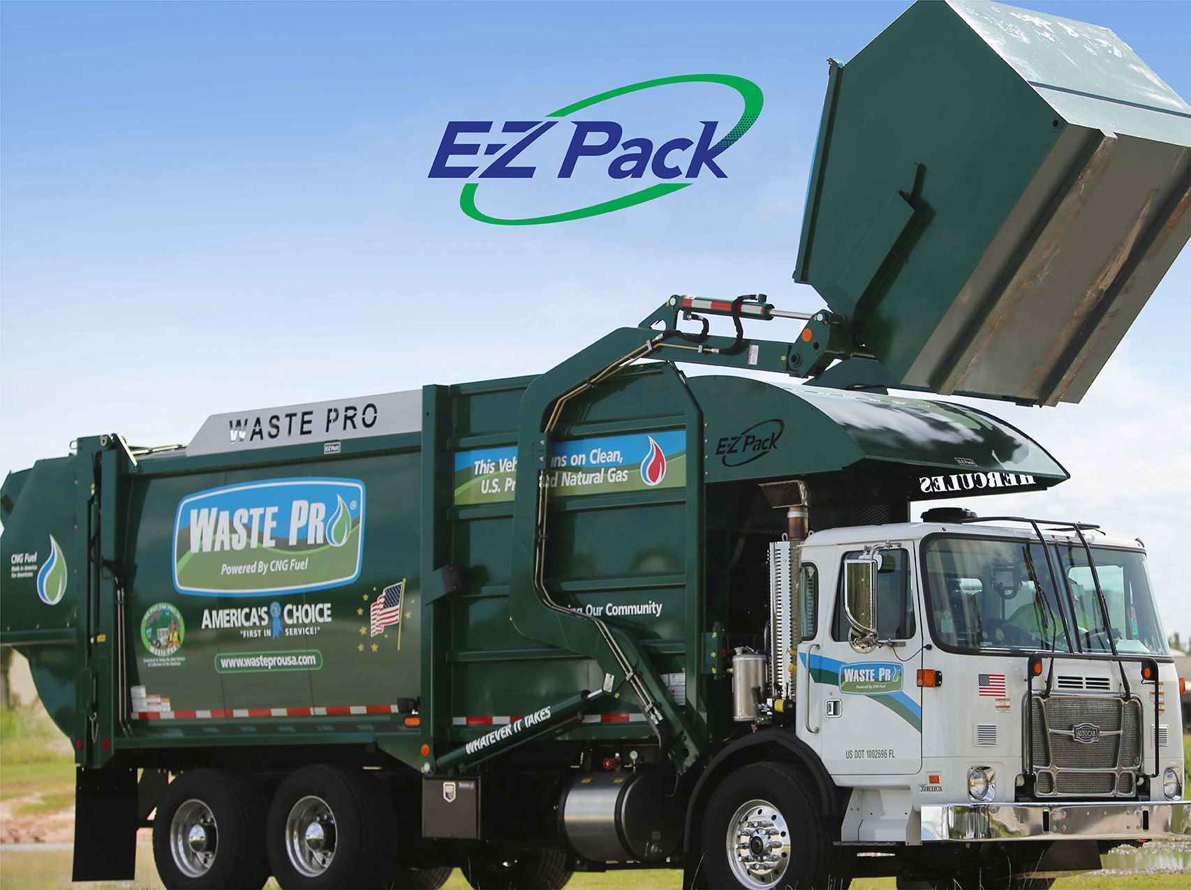 E-Z Pack refuse collection equipment supported by One Source Parts